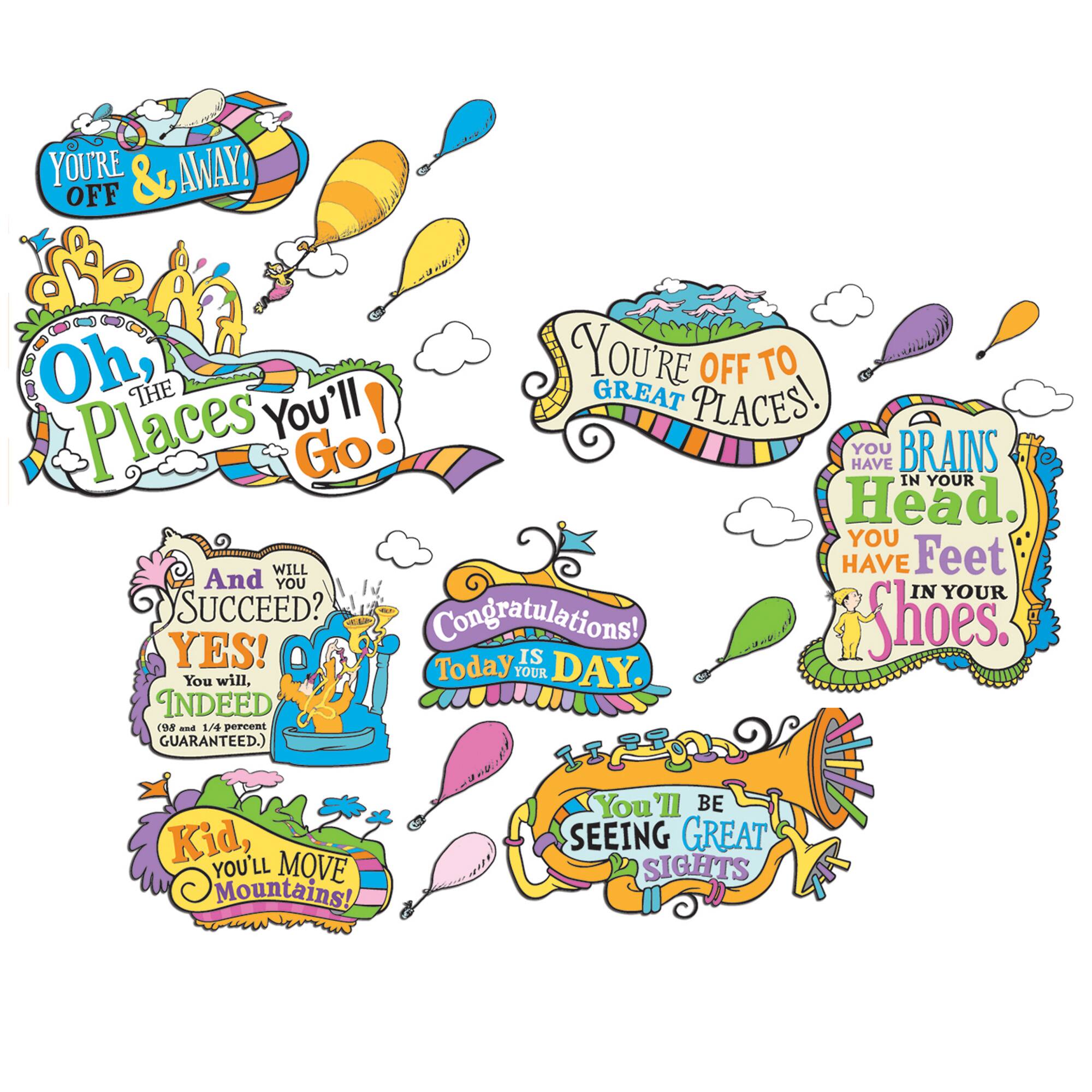 Dr. Seuss™ Bulletin Board Set, Oh the Places You'll Go